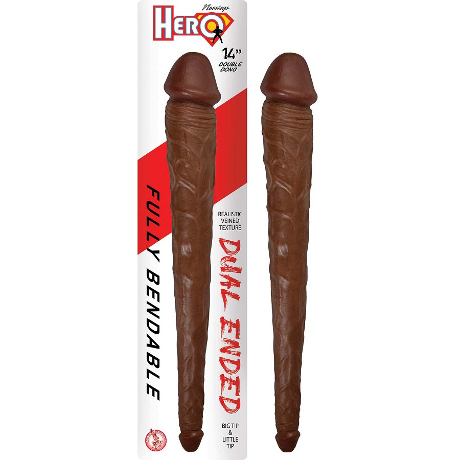 Nasstoys Hero 14 Đôi Đầu Dài 36cm Mềm Thực Tế Thỏa Mãn
