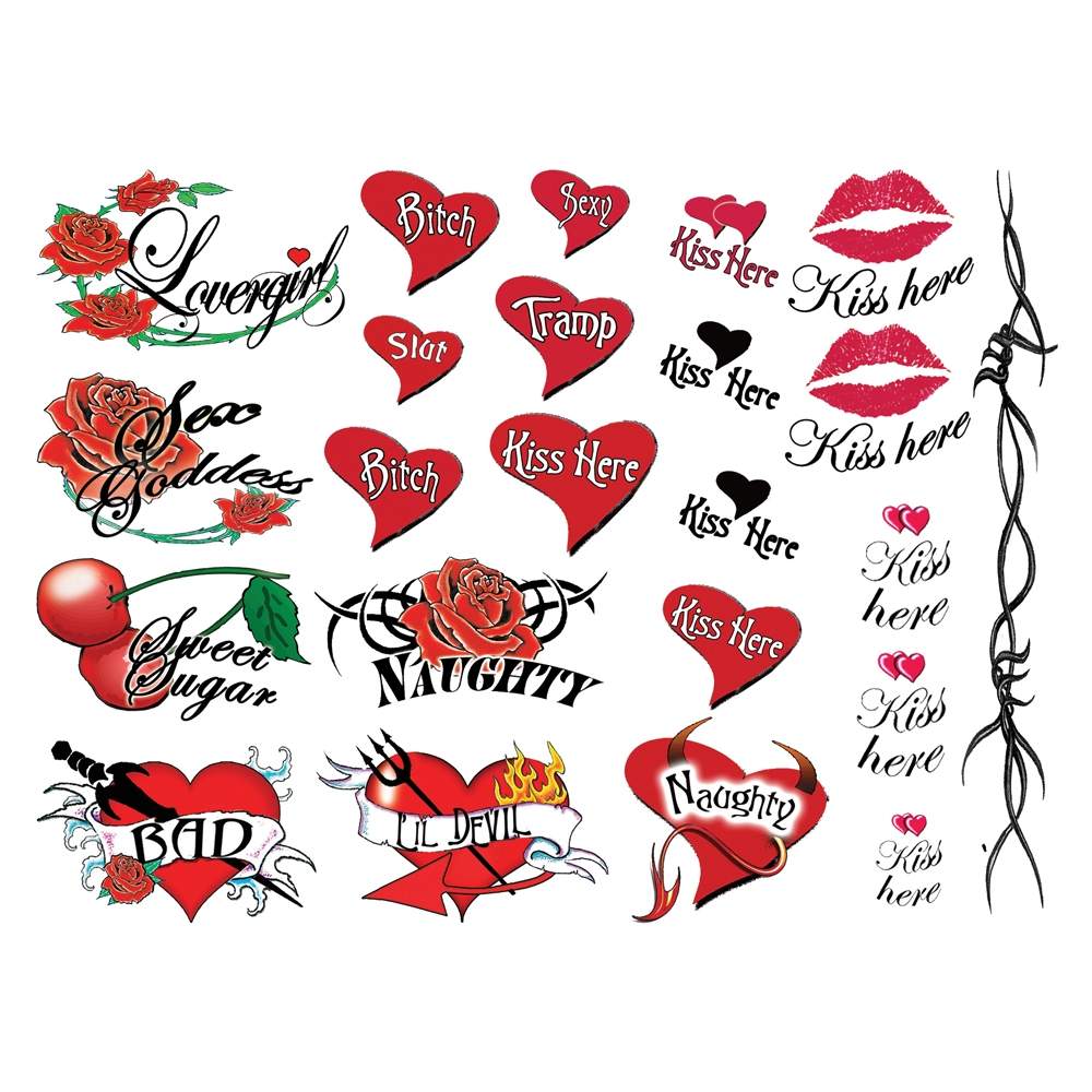 Bộ kit xăm tạm thời tattoo party nghịch ngợm