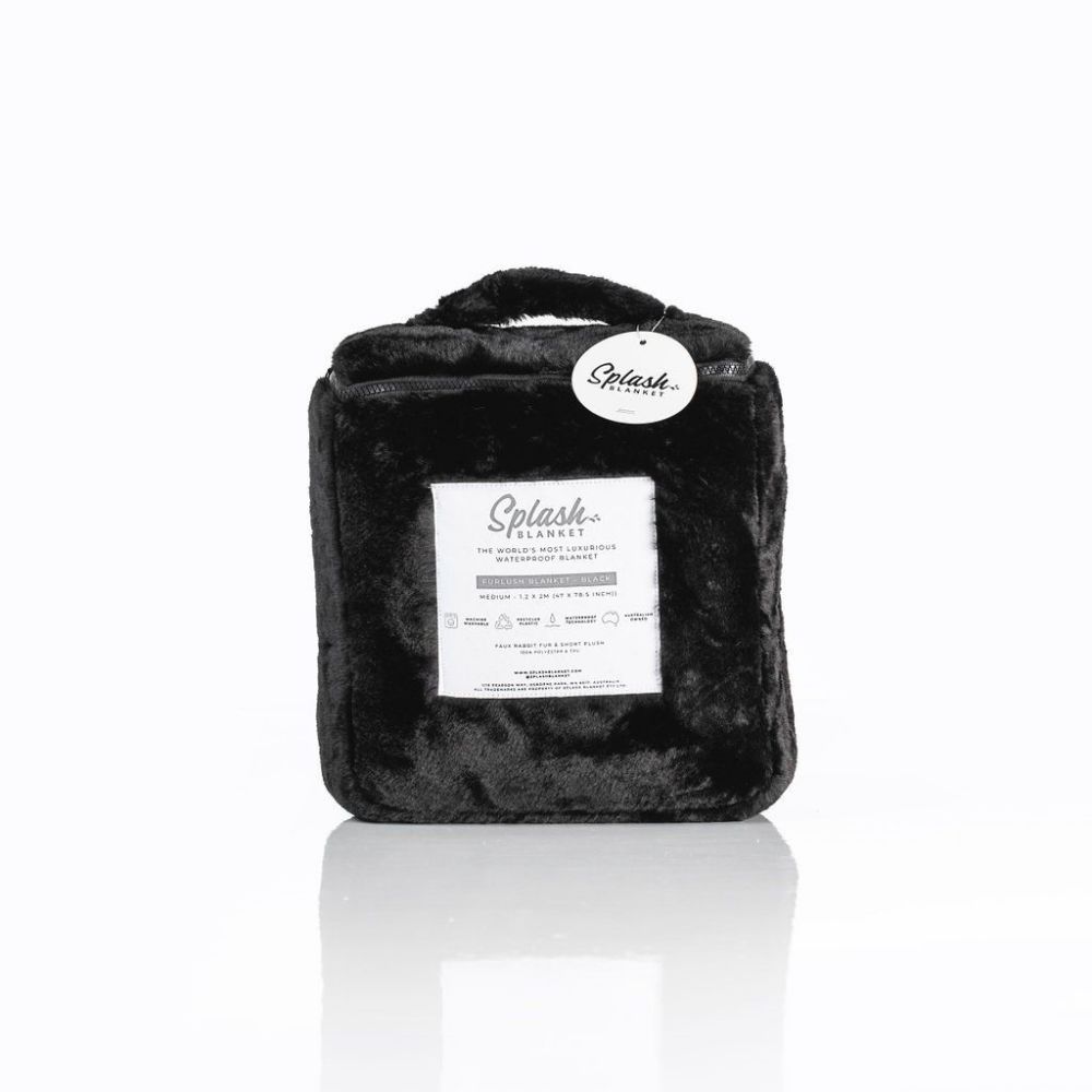 Splash Blanket Furlush Đệm Chống Nước 200cm Đen M