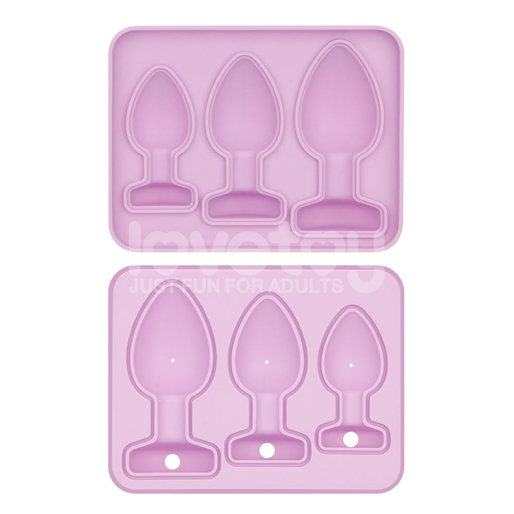Lovetoy Khuôn Đúc Butt Plug Hồng 14cm
