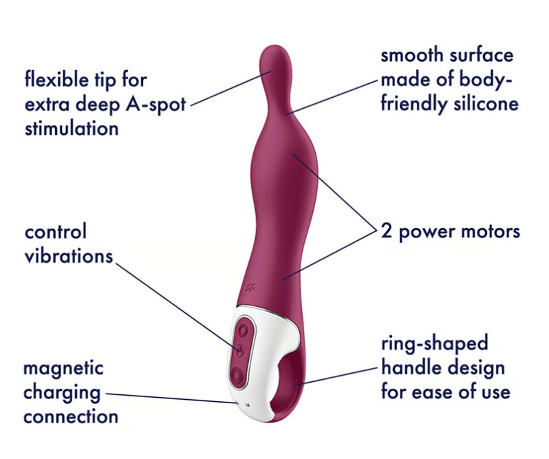 Satisfyer A-Mazing 1 Máy Rung Điểm A Mâm Xôi Siêu Thỏa Mãn
