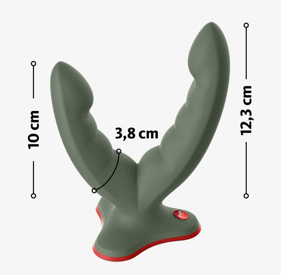 Fun Factory Ryde Dildo Đôi Rung Đen 3.8cm Cao Cấp