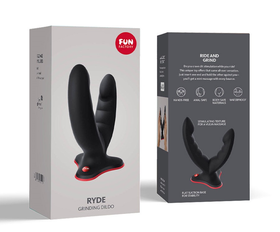 Fun Factory Ryde Dildo Đôi Rung Đen 3.8cm Cao Cấp