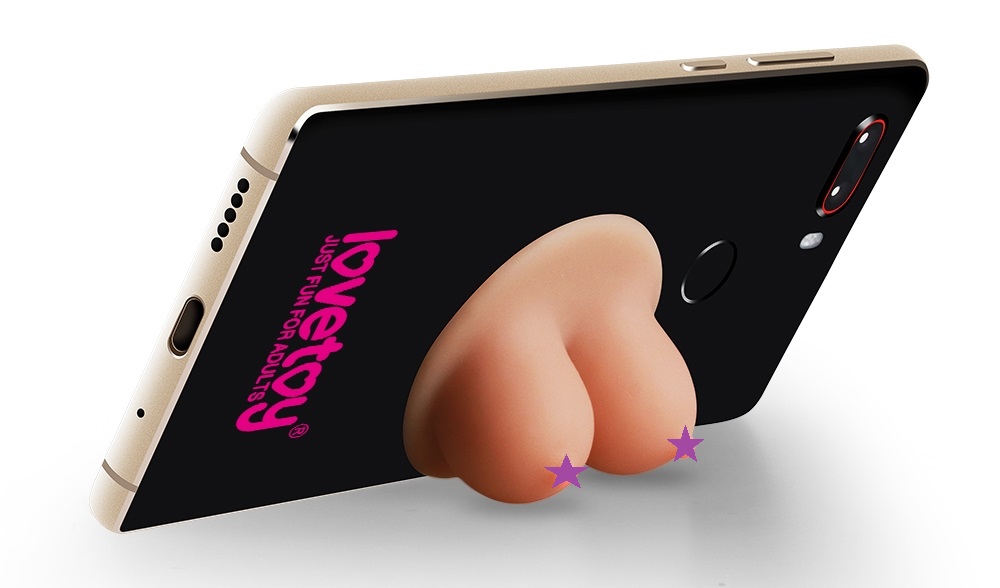 Lovetoy Boobie giá đỡ phone silicone boob đa năng tiện ích