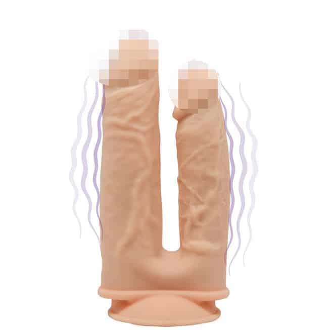Dildo Đôi SilexD Vibro 19.5cm Da Siêu Mạnh 