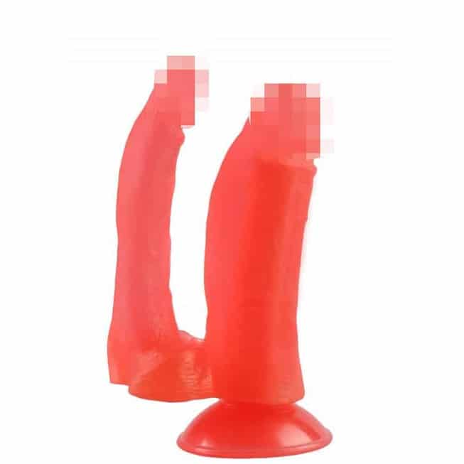 Jaga-Jaga No8 Double Dildo Đỏ 17cm 
