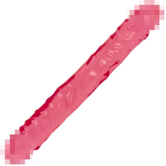 Double Dong Crystal Jellies 30.5cm Hồng 2 Đầu Song Tử 