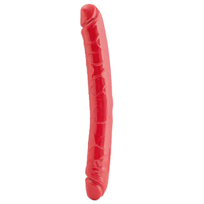 Dildo Đôi Toyfa Đen Đỏ 31cm Siêu Lớn 4.2cm 