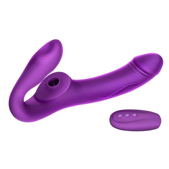 Vibro Strapon Erocome Cancri Tím Remote Đỉnh Cao 