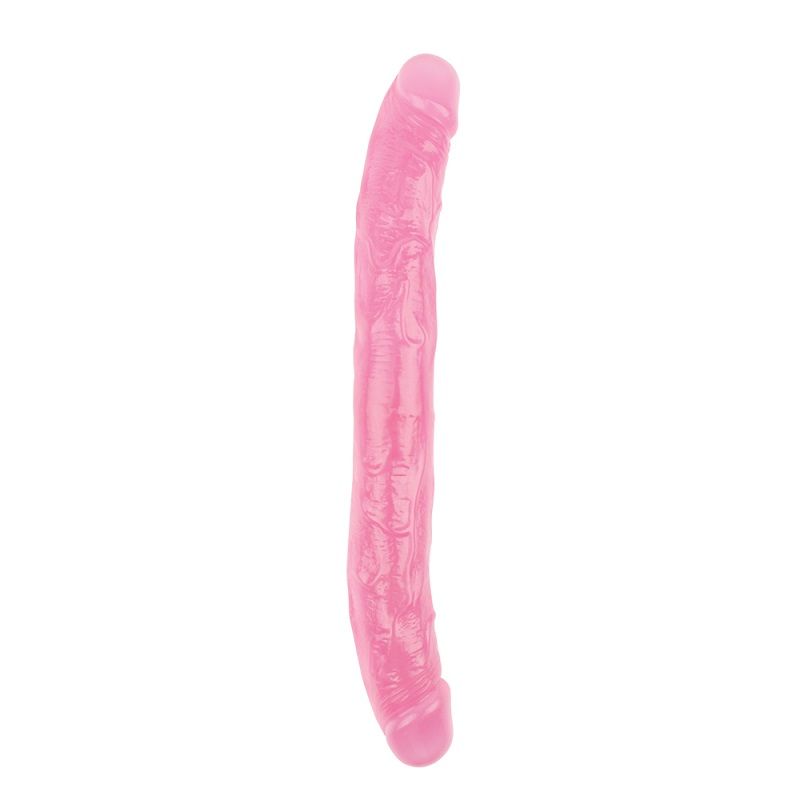Chisa 32.5cm Đầu Kép Hồng PVC Siêu Dài Thích Nữ 