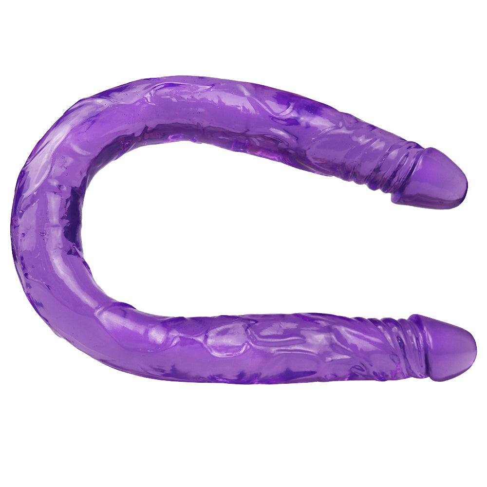 22 Inch Purple Double Dildo 55cm Hai Đầu Thực Tế 