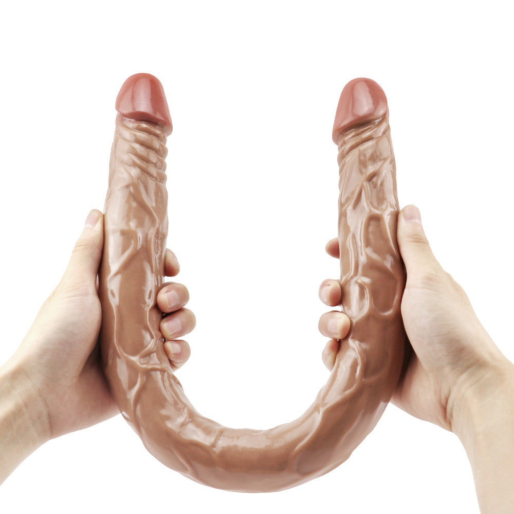 Dildo Đầu Đôi Thực Tế 21 Inch Lesbian Siêu Dài 