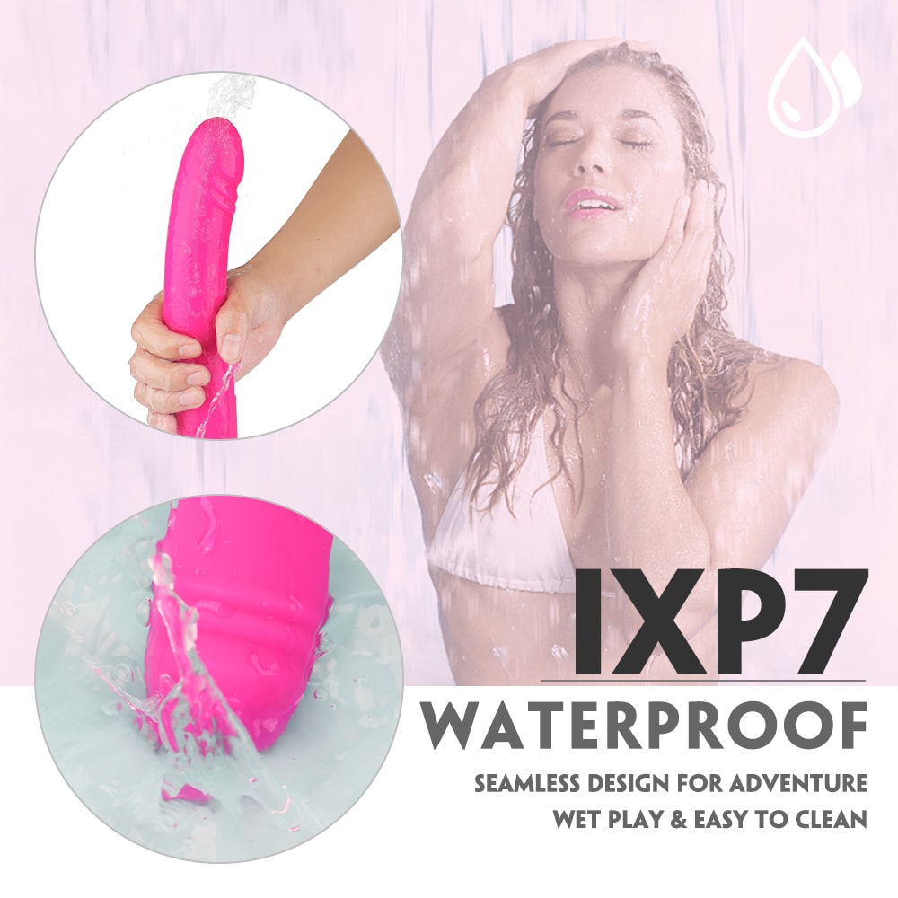 Fake 2 Đầu 43cm Hồng Dao Động Lesbian Dài Siêu