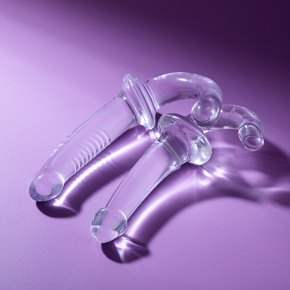 Crystal Strapless Dildo Kính 7Inch Siêu Thực Tình Yêu