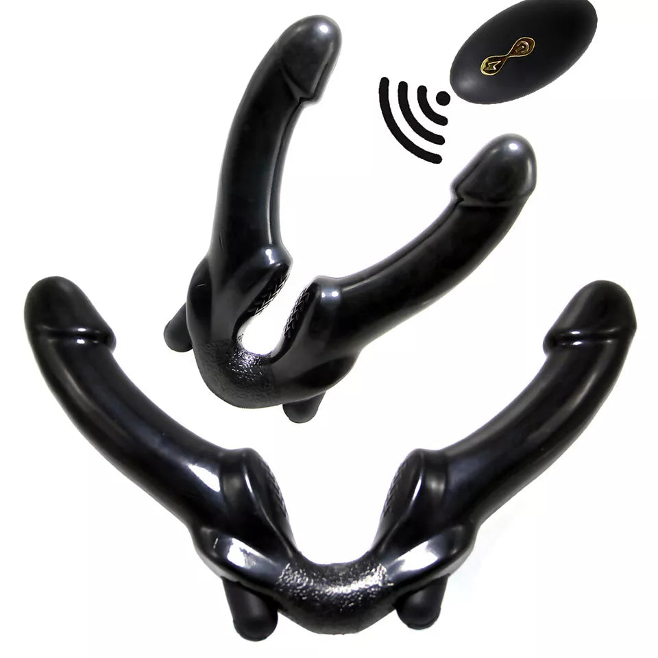 Dildo Đôi Rung Điều Khiển Từ Xa 10 Tần Siêu Đa Năng 