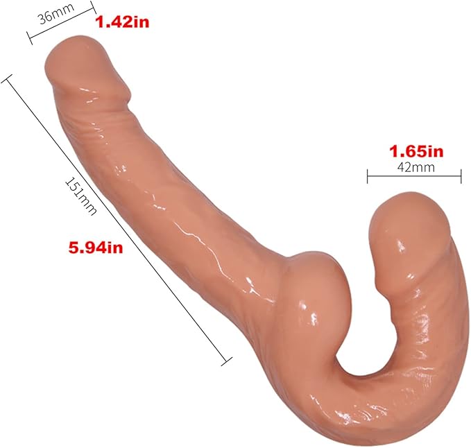 Dildo Đôi Lesbian Da Thật Siêu Thỏa Mãn