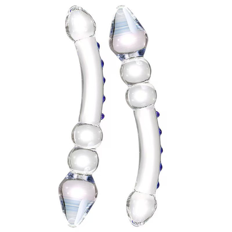 Glass Dildo Đôi Mông Trơn 20cm Siêu Bền 