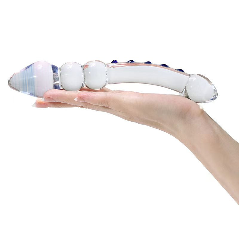 Glass Dildo Đôi Mông 20cm Trơn Bền Kích Tuyến