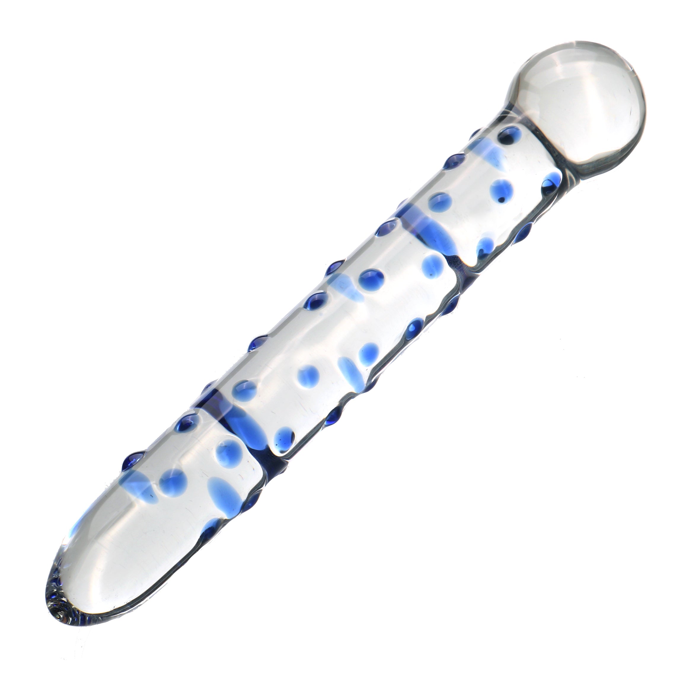 Dildo Thủy Tinh Xanh 19.5cm Điểm G Nóng Bỏng