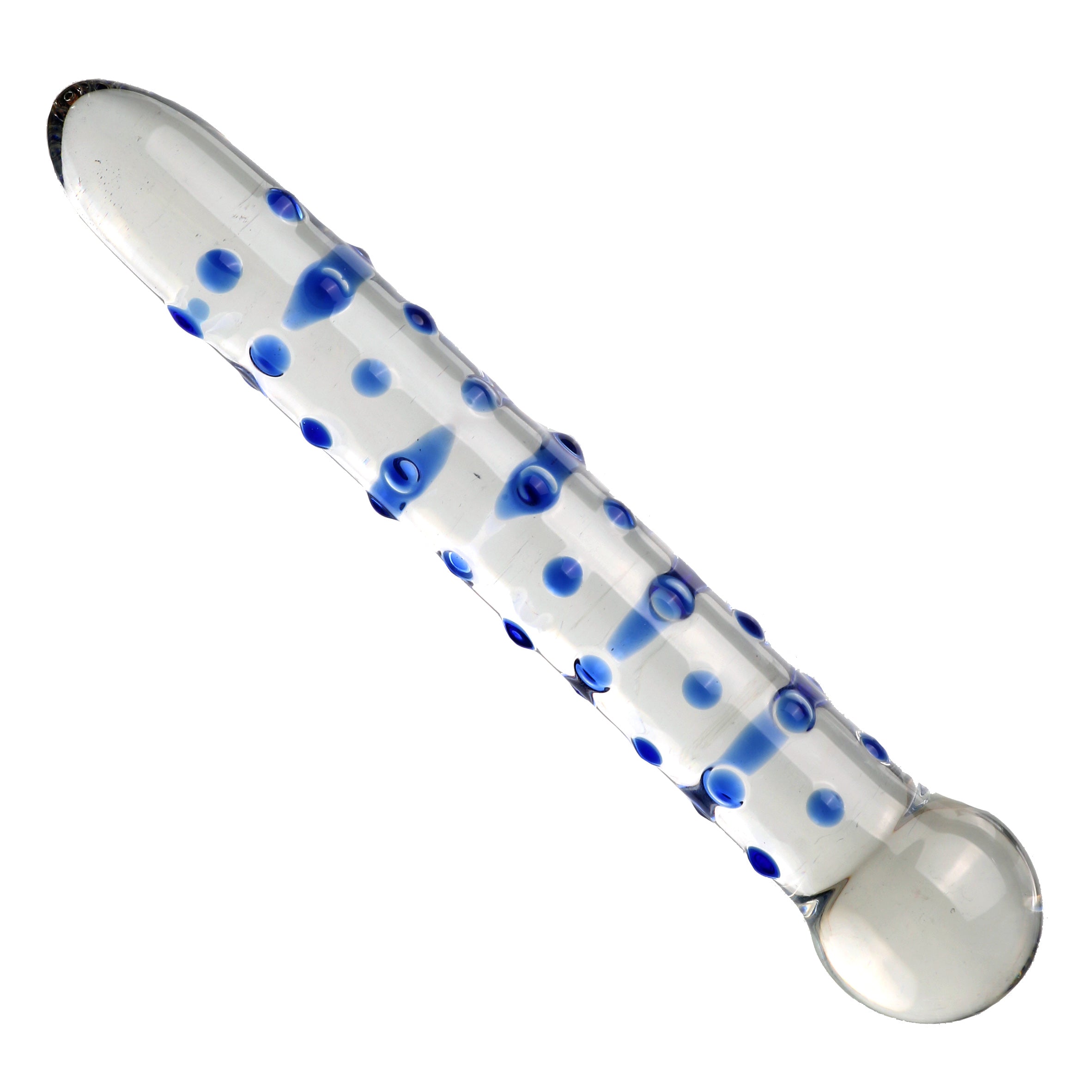 Dildo Thủy Tinh Xanh 19.5cm Điểm G Nóng Bỏng