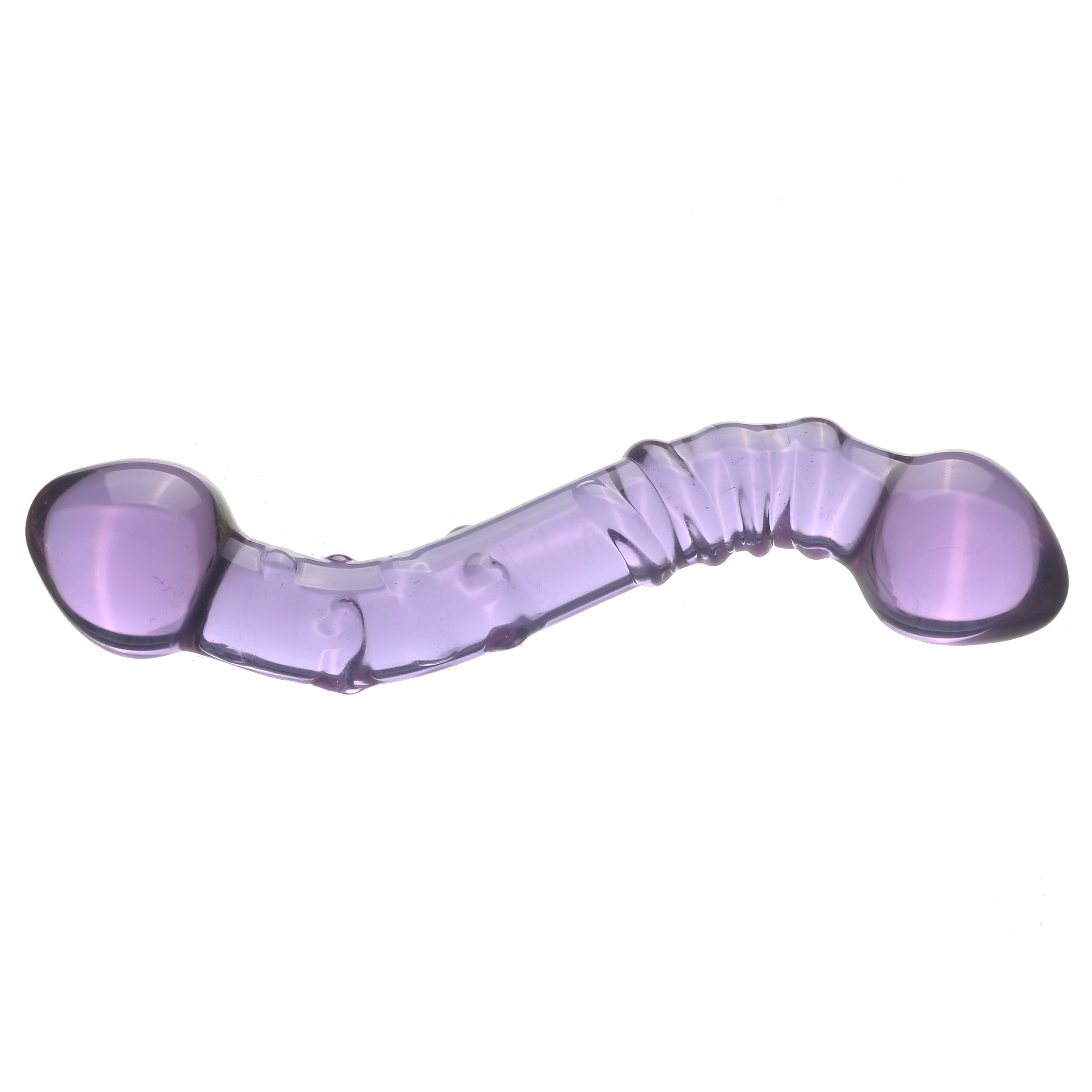 Purple Rain Glass Dildo 18cm Kép Tím Đẹp