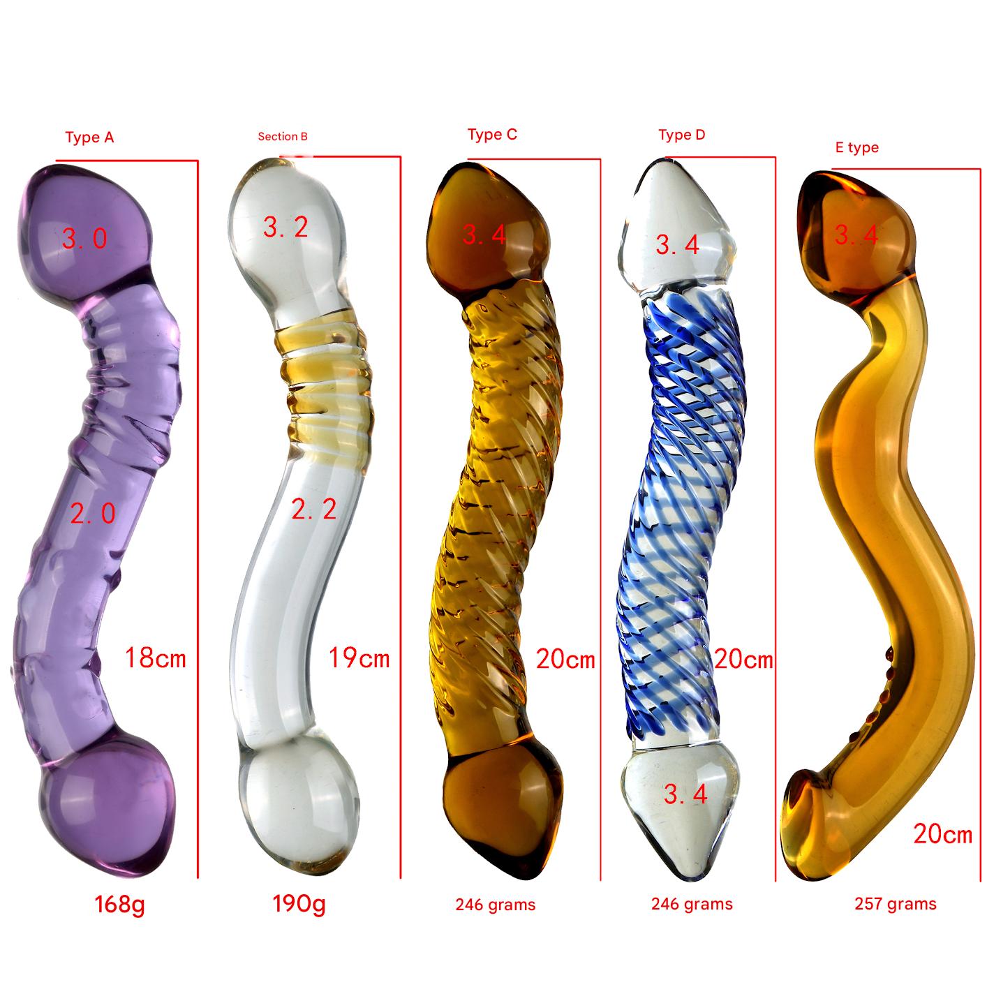 Purple Rain Glass Dildo 18cm Kép Tím Đẹp