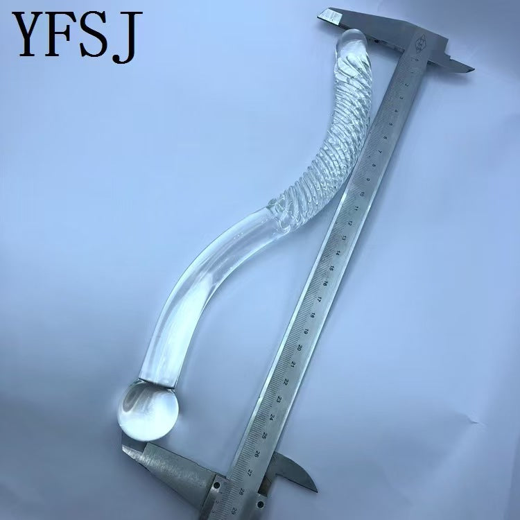Glass Dildo Threaded Đôi 27cm – Mịn Màng Đột Phá!