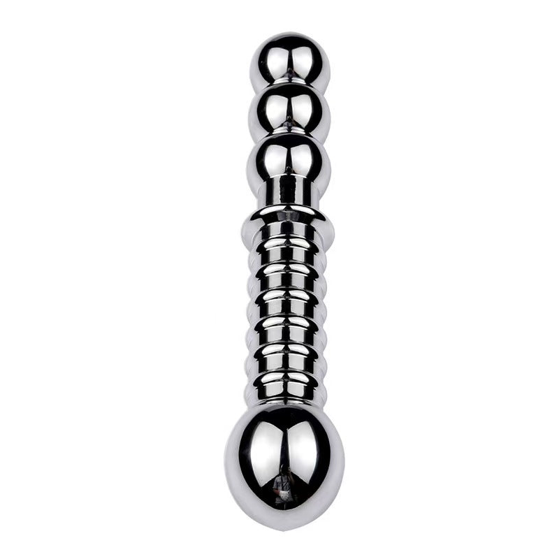 Dildo Kim Loại Đôi Nhẵn 18cm Đa Năng Dễ Làm Sạch