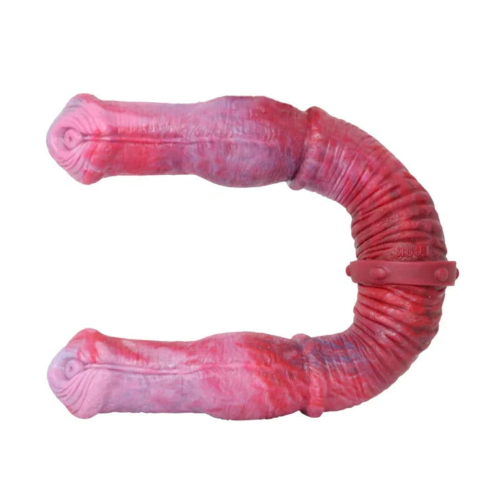 Dildo Ngựa Đỏ Đầu Đôi 18 Inch Khổng Lồ Siêu Dài 