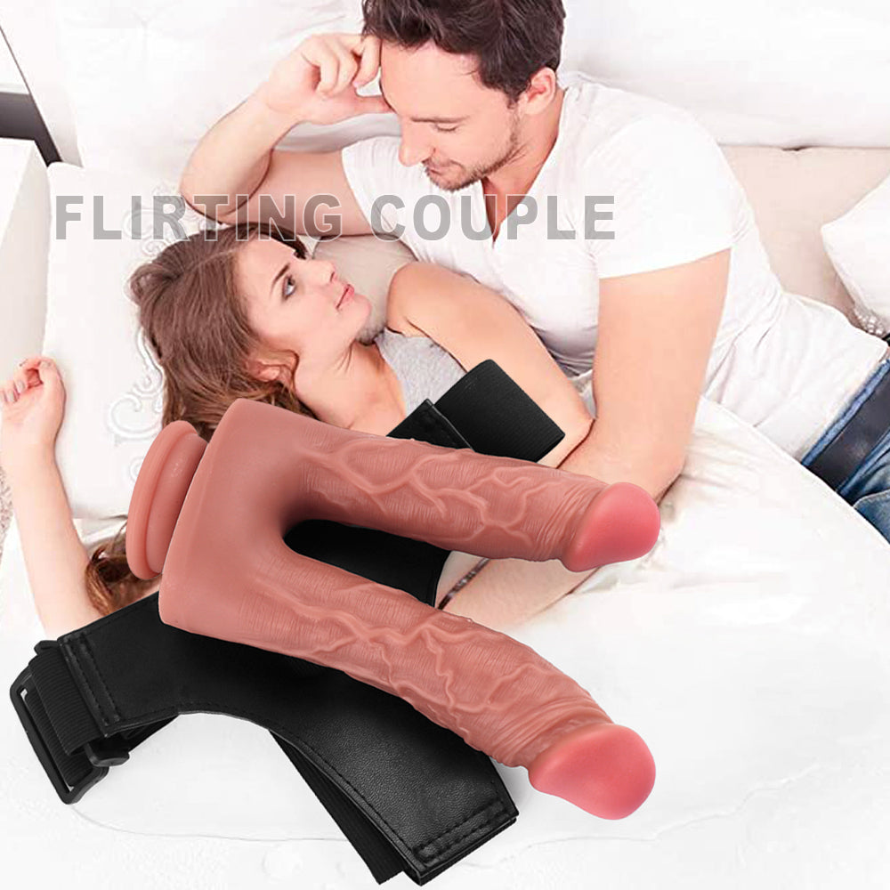 Strap-On Double Flesh 20-22cm Thâm Nhập Đôi Đỉnh Cao