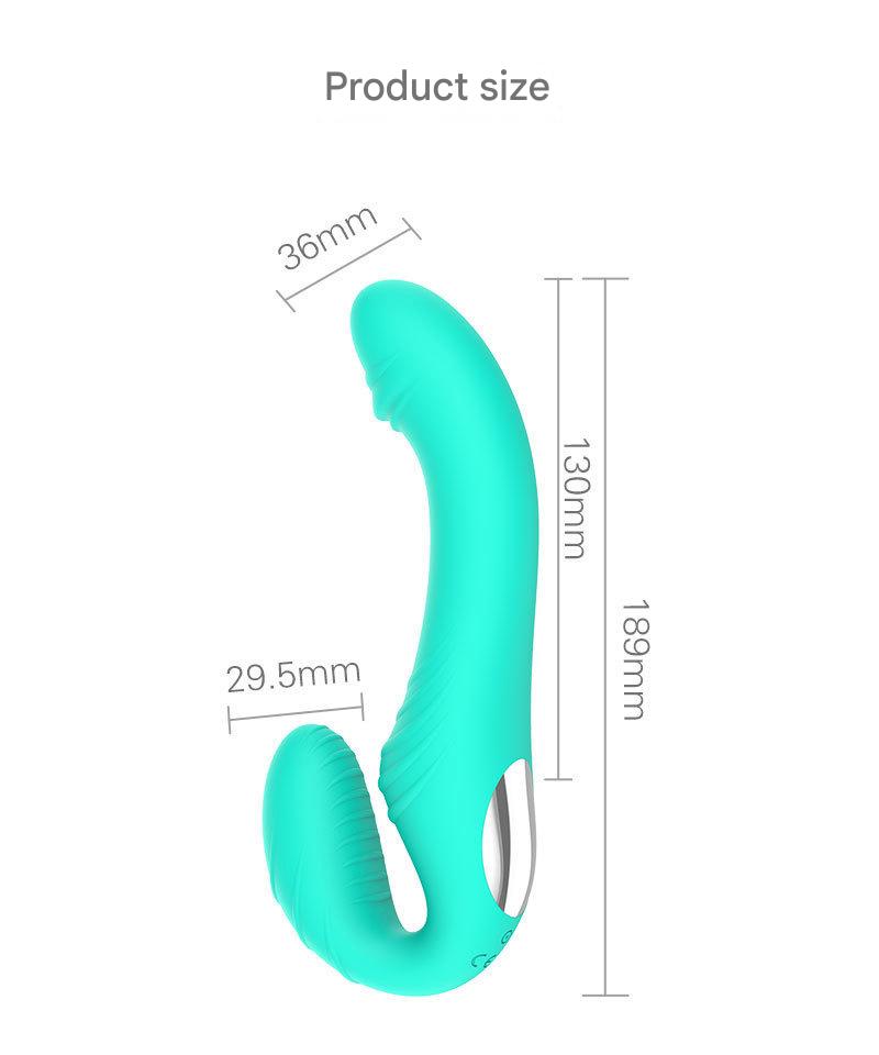 Strapless Strapon Rung Remote 18cm Đa Kích Thích