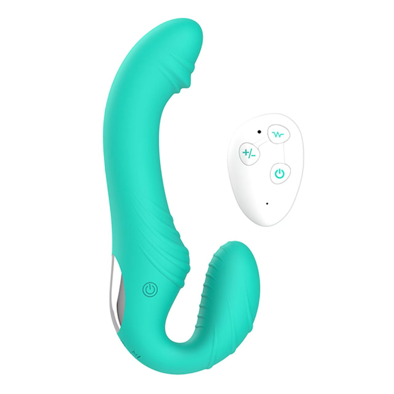 Strapless Strap On Rung Điều Khiển Từ Xa 18cm Đa Kích Thích 