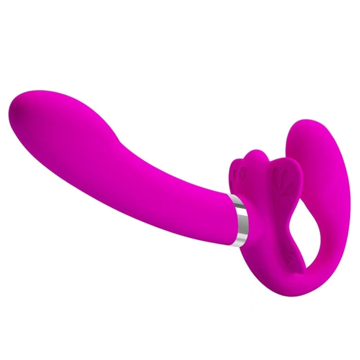 Double Resonance Strapless Dildo Đôi Siêu Mềm 