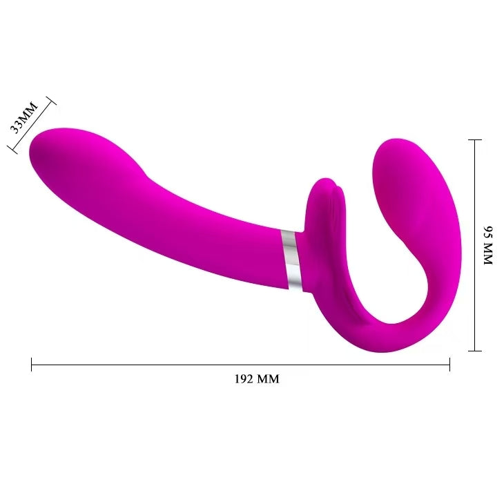 Double Resonance Strapless Dildo Đôi Mềm Vui Lứa