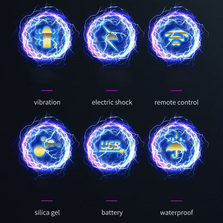 Strapless Dildo Sốc Điện Rung Remote Mạo Hiểm Đôi