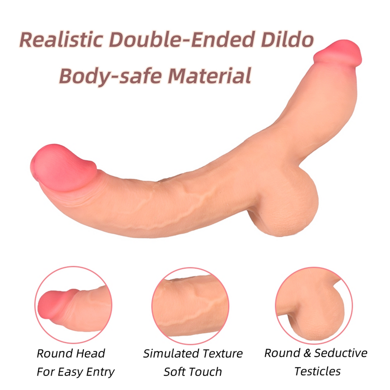 Double Dildo 15Inch Dày Linh Hoạt Thực Tế Song Hành