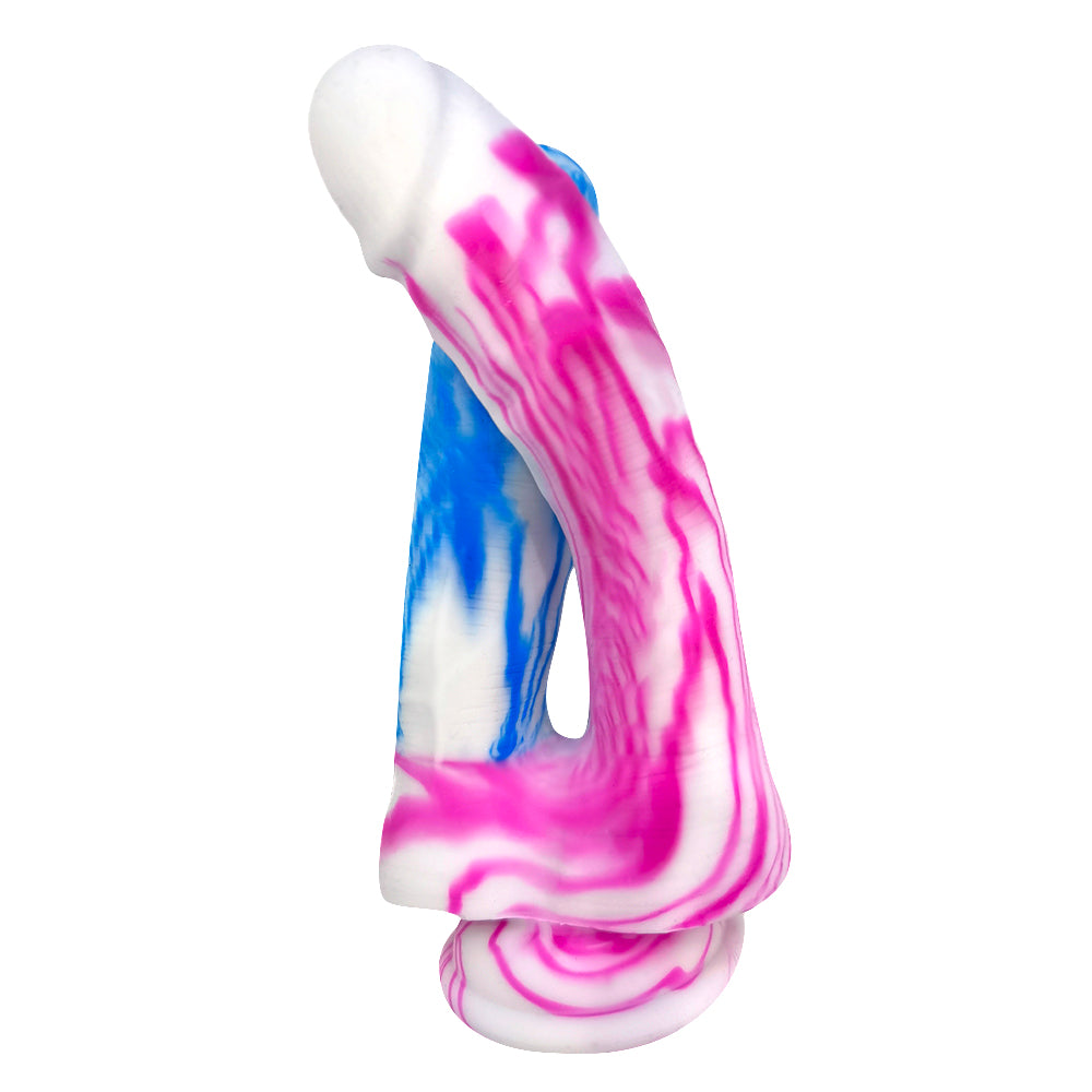 Dildo Đôi Silicone Marble Hồng Xanh Kích Thích Đôi