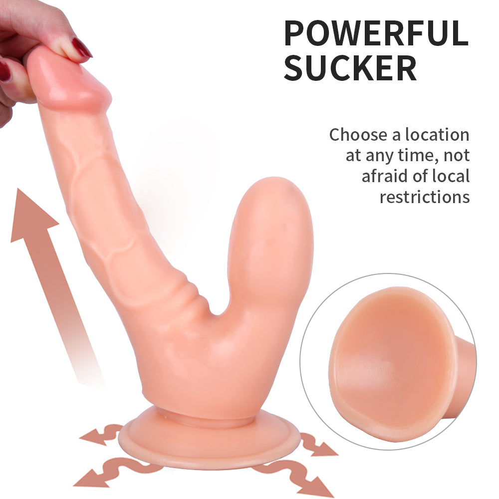 Double Penis Dildo G-Spot Linh Hoạt Đa Khoái Cực Sướng