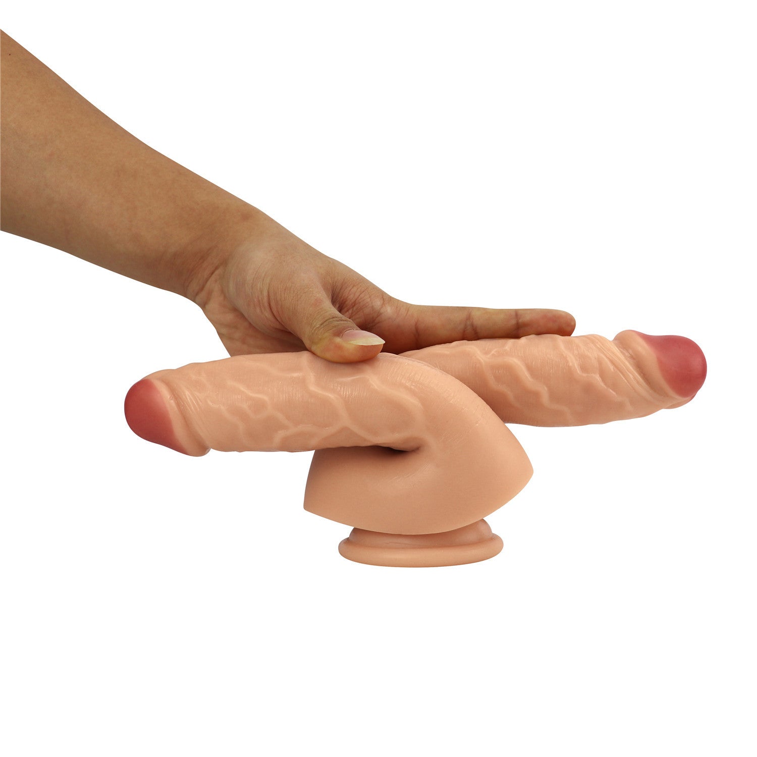 Dildo Đôi Silicon Mềm 21cm Thực Tế Đẹp Lung Linh Dildo Đôi Silicon Mềm 21cm Thực Tế Đẹp Lung Linh