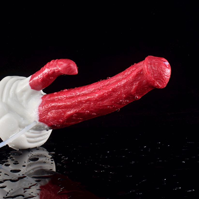 8 Inch Horse Dildo Ejaculating Ngựa Đỏ Đôi 