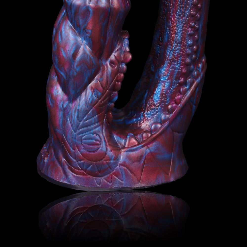 Dildo ngựa Alien DP đen 19cm khổng lồ đam mê