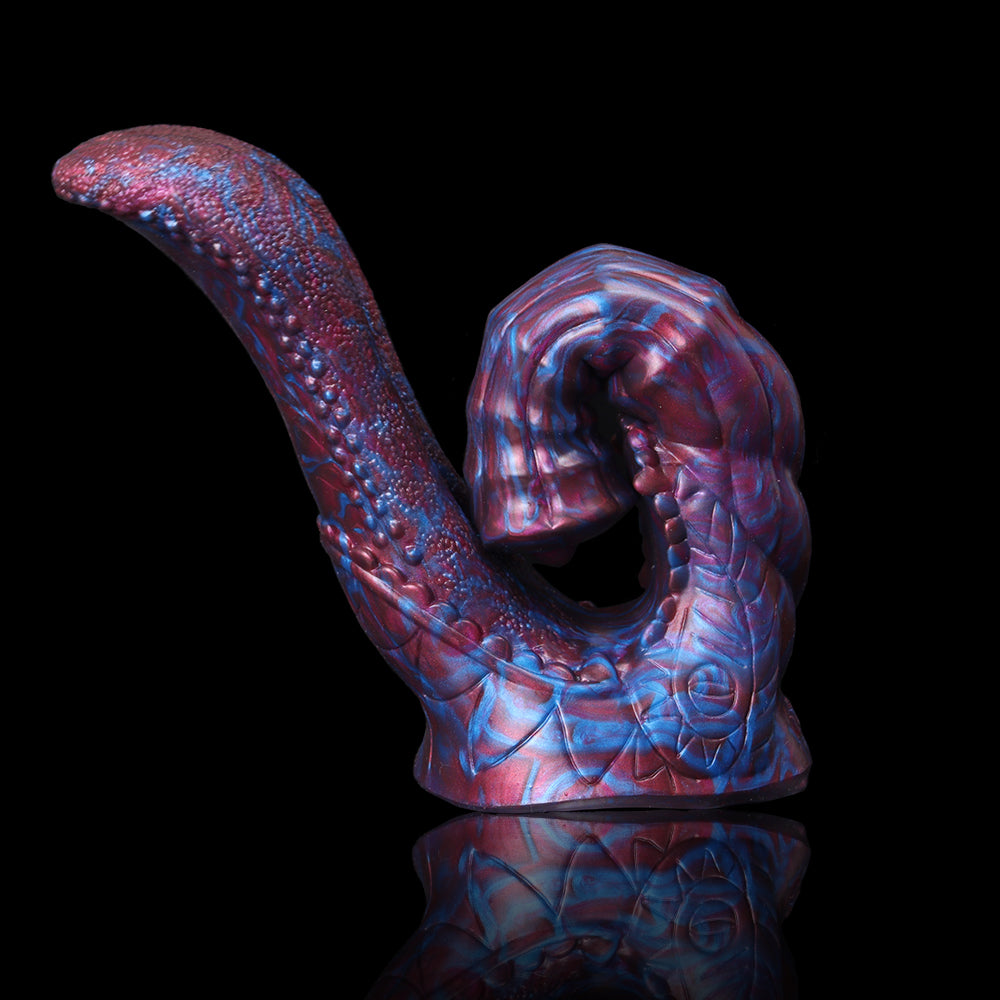 Dildo ngựa Alien DP đen 19cm khổng lồ đam mê