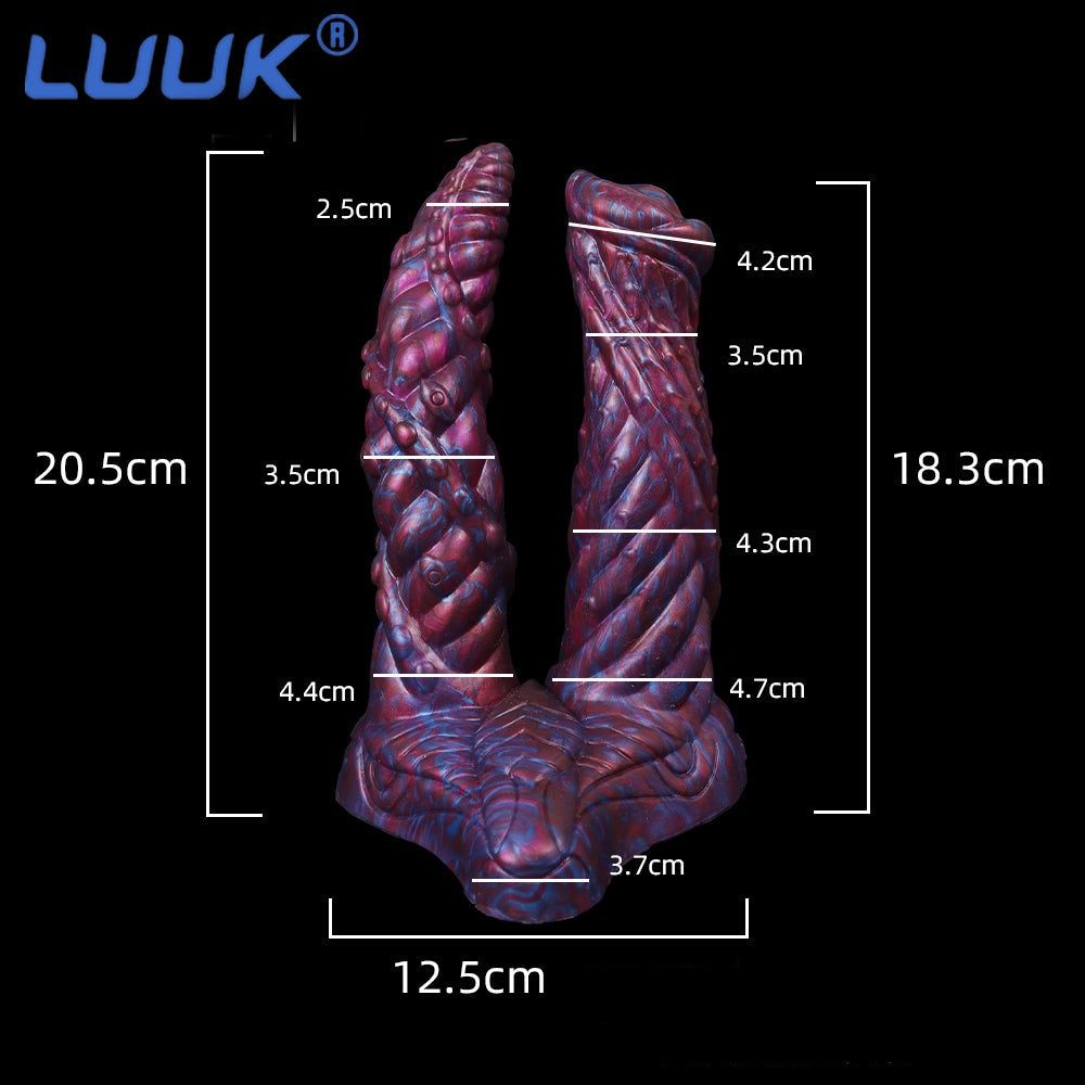 Fantasy Monster Wolf Dildo Kép Sói Thâm Nhập Quái Thú