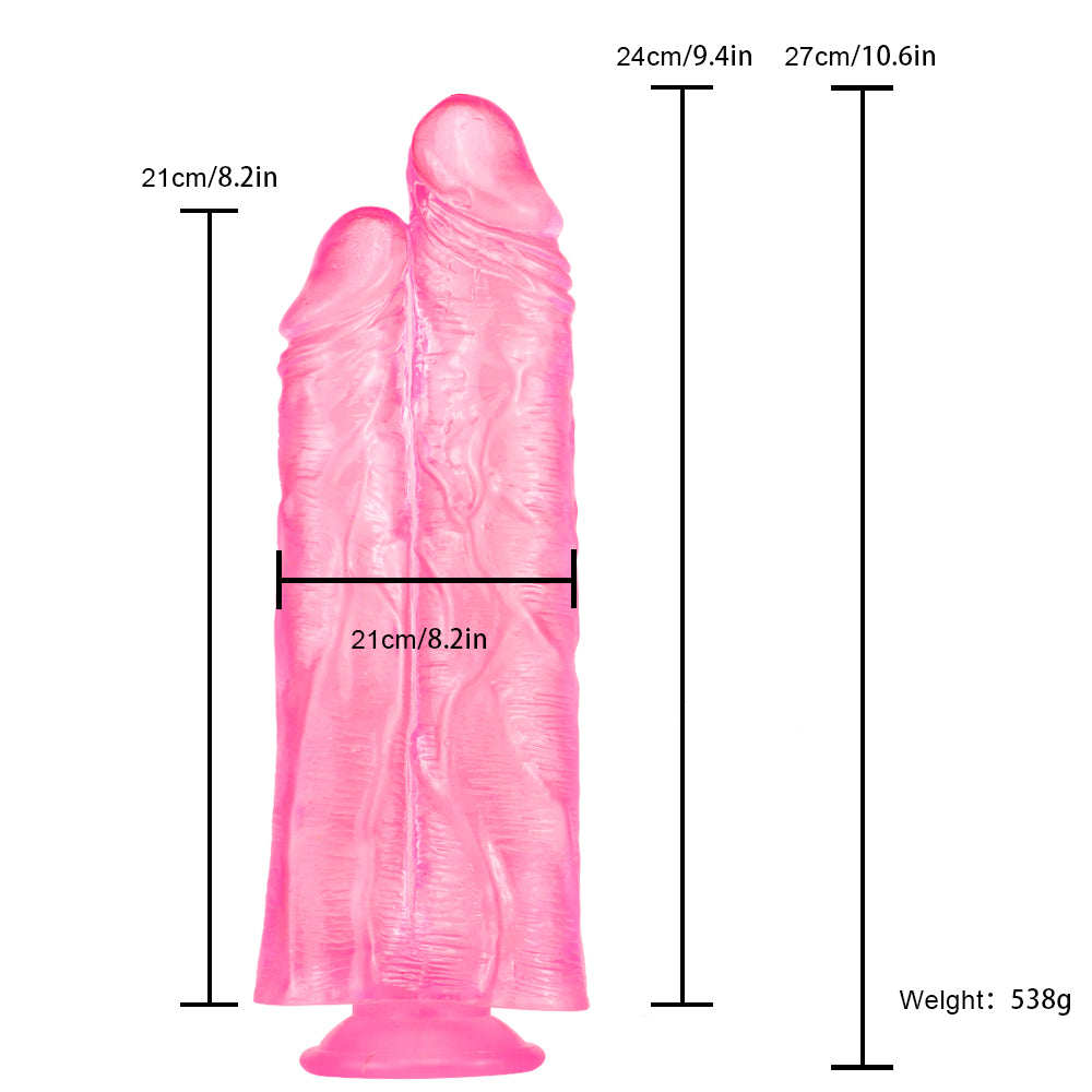 Dildo Đôi Jelly 27cm Siêu Lớn Đa Kích Thích Đỉnh Cao