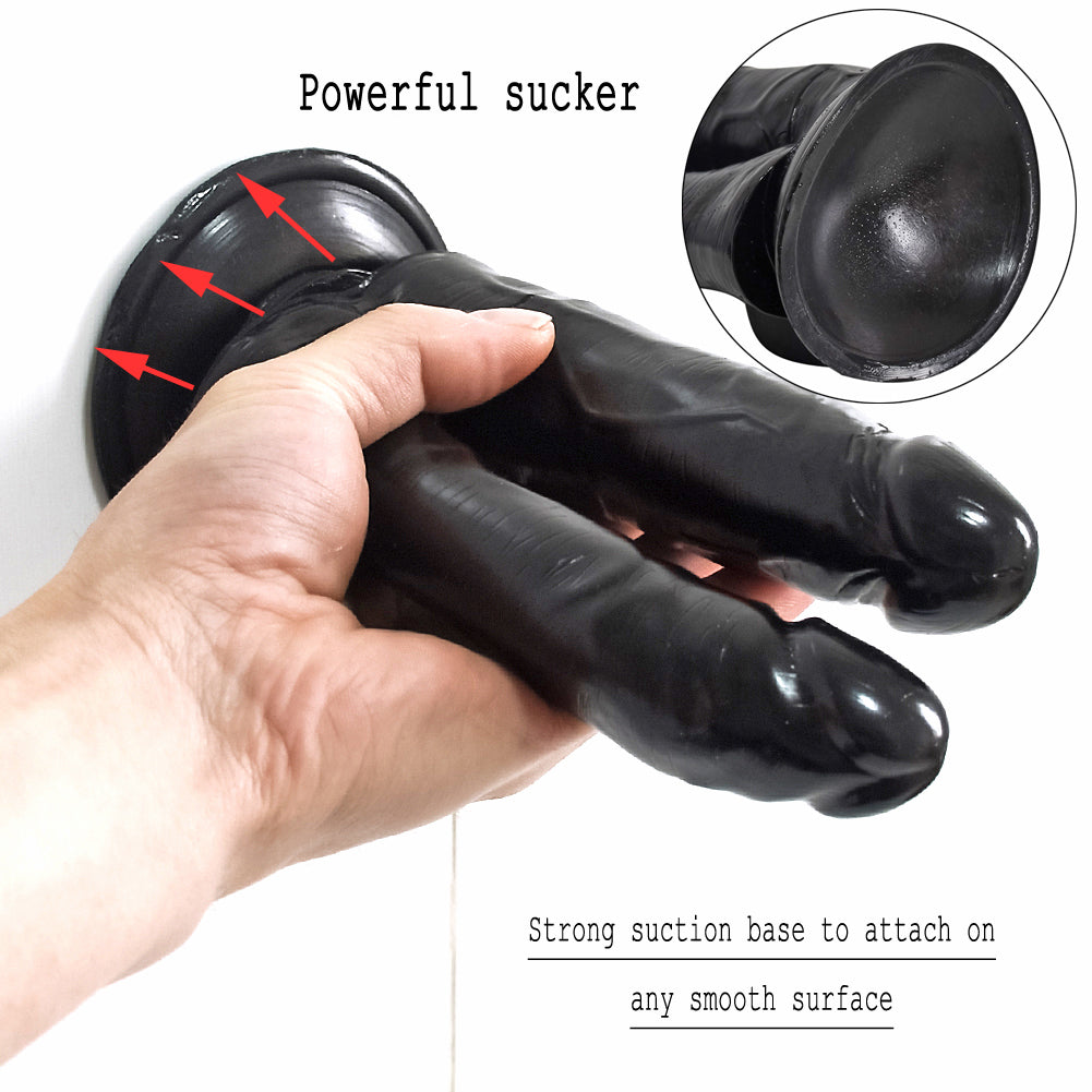 Double Dildo Slim Realistic 18cm – Thâm Nhập Mềm Mại Đê Mê!