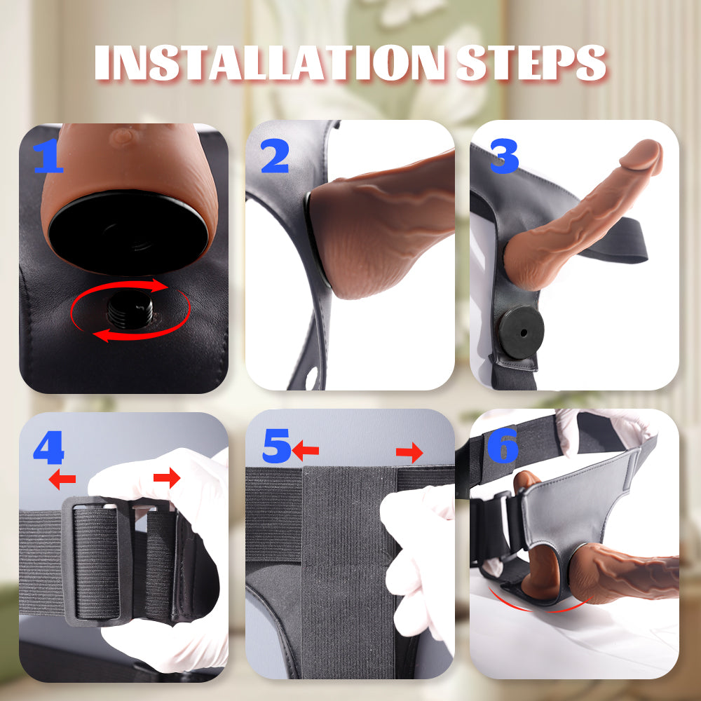 Double Dildo Đeo Rung 2025 Co Giãn Đỉnh Cao Cặp Đôi