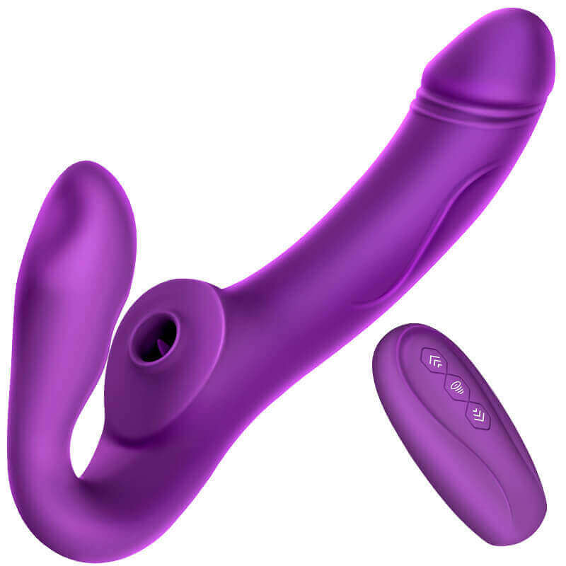 Erocome Cancri Strapless Dildo Rung Hút Đôi 
