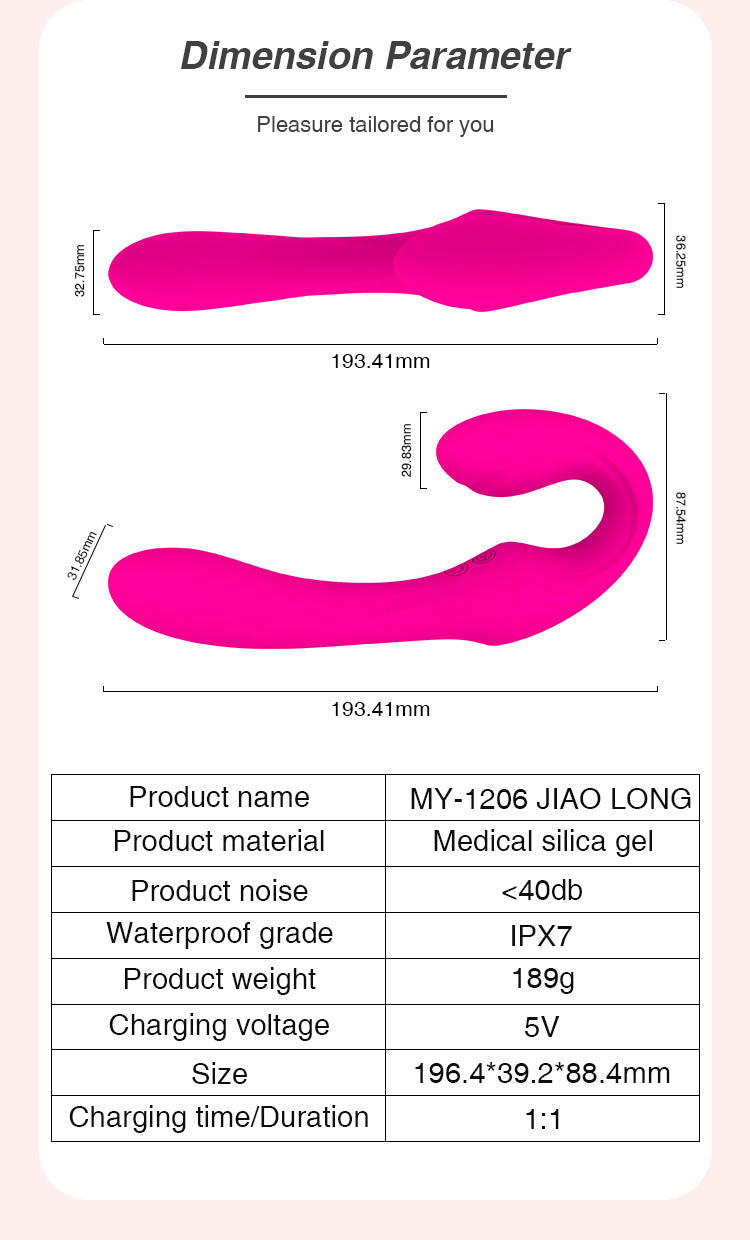 Jiaolong Rung Đôi G-Spot Nữ Đa Khoái Cực