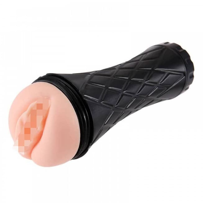 Passion Cup Vagina Masturbator Đen Thực Tế Mềm 