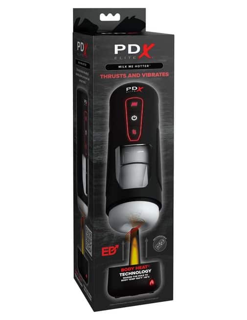 Masturbator tự động nóng PipeDream Milk Me trắng 